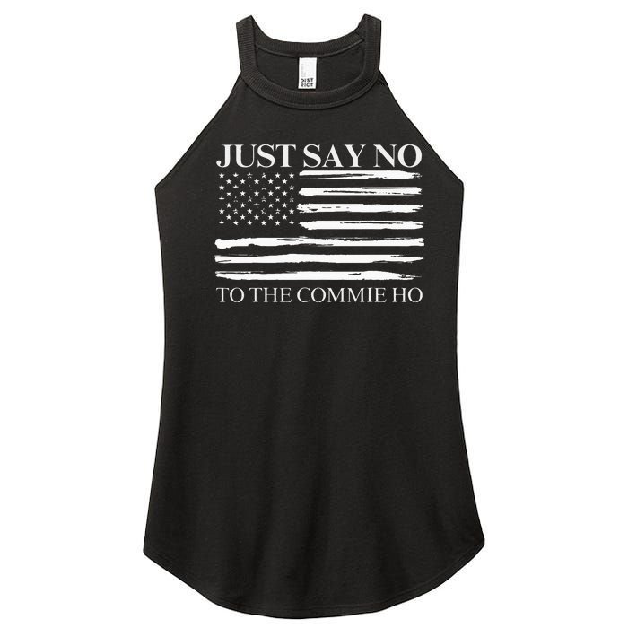 Just Say No Women's Perfect Tri Rocker Tank