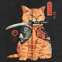 Japanese Samurai Ninja Cat Kawaii Attoo Zip Adult Drive Performance Visor