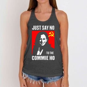 Just Say No To The Commie Ho Women's Knotted Racerback Tank