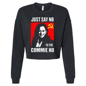 Just Say No To The Commie Ho Cropped Pullover Crew