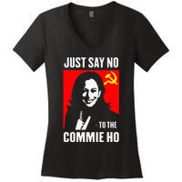 Just Say No To The Commie Ho Women's V-Neck T-Shirt