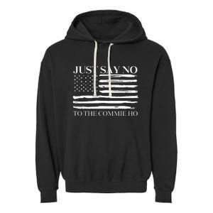 Just Say No Garment-Dyed Fleece Hoodie