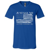 Just Say No V-Neck T-Shirt