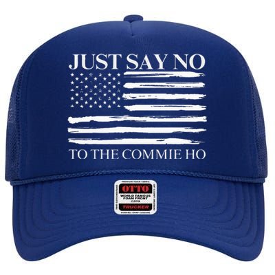 Just Say No High Crown Mesh Back Trucker Hat