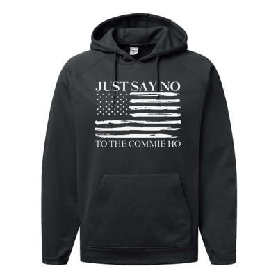 Just Say No Gift Performance Fleece Hoodie