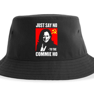 Just Say No To The Commie Ho Kamala Harris Sustainable Bucket Hat