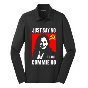 Just Say No To The Commie Ho 2024 Silk Touch Performance Long Sleeve Polo