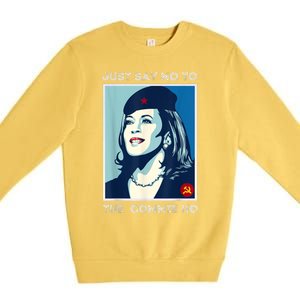 Just Say No To The Commie Ho Harris For President 2024 Premium Crewneck Sweatshirt