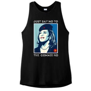 Just Say No To The Commie Ho Harris For President 2024 Ladies PosiCharge Tri-Blend Wicking Tank