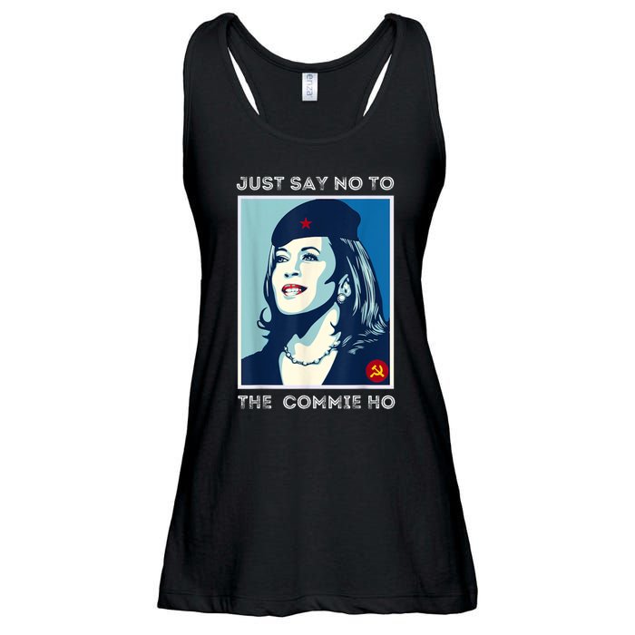 Just Say No To The Commie Ho Harris For President 2024 Ladies Essential Flowy Tank