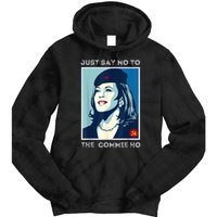 Just Say No To The Commie Ho Harris For President 2024 Tie Dye Hoodie