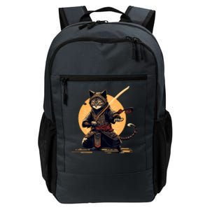 Japanese Samurai Ninja Cat Anime Kawaii Catzilla Cat Daily Commute Backpack