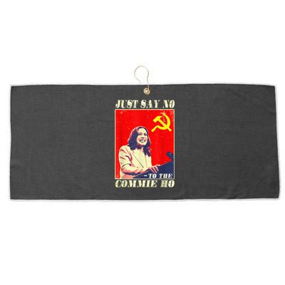 Just Say No To The Commie Ho Large Microfiber Waffle Golf Towel