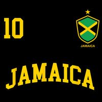 Jamaica Shirts Number 10 Soccer Team Sports Jamaican Flag Doggie Tank