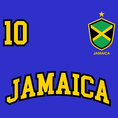 Jamaica Shirts Number 10 Soccer Team Sports Jamaican Flag T-Shirt