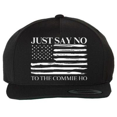 Just Say No Wool Snapback Cap