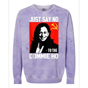 Just Say No To The Commie Ho Kamala Colorblast Crewneck Sweatshirt