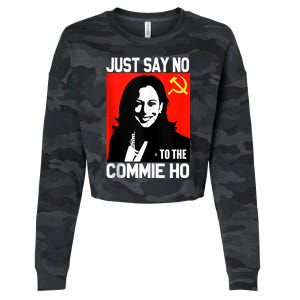 Just Say No To The Commie Ho Kamala Cropped Pullover Crew