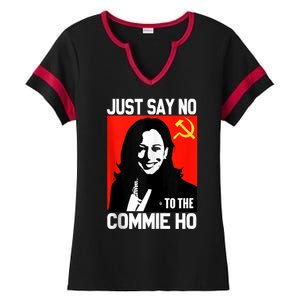 Just Say No To The Commie Ho Kamala Ladies Halftime Notch Neck Tee