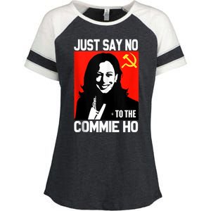 Just Say No To The Commie Ho Kamala Enza Ladies Jersey Colorblock Tee