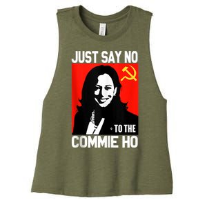 Just Say No To The Commie Ho Kamala Women's Racerback Cropped Tank