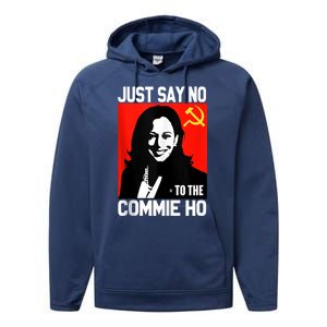 Just Say No To The Commie Ho Kamala Performance Fleece Hoodie