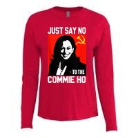 Just Say No To The Commie Ho Kamala Womens Cotton Relaxed Long Sleeve T-Shirt