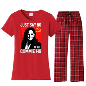 Just Say No To The Commie Ho Kamala Women's Flannel Pajama Set