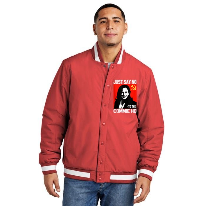 Just Say No To The Commie Ho Kamala Insulated Varsity Jacket