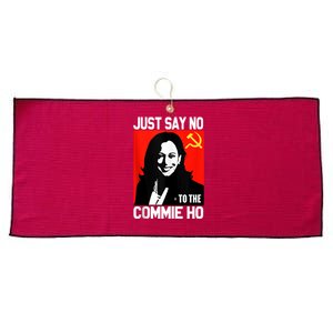 Just Say No To The Commie Ho Kamala Large Microfiber Waffle Golf Towel