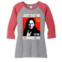 Just Say No To The Commie Ho Kamala Women's Tri-Blend 3/4-Sleeve Raglan Shirt