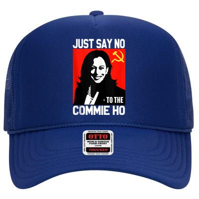 Just Say No To The Commie Ho Kamala High Crown Mesh Back Trucker Hat