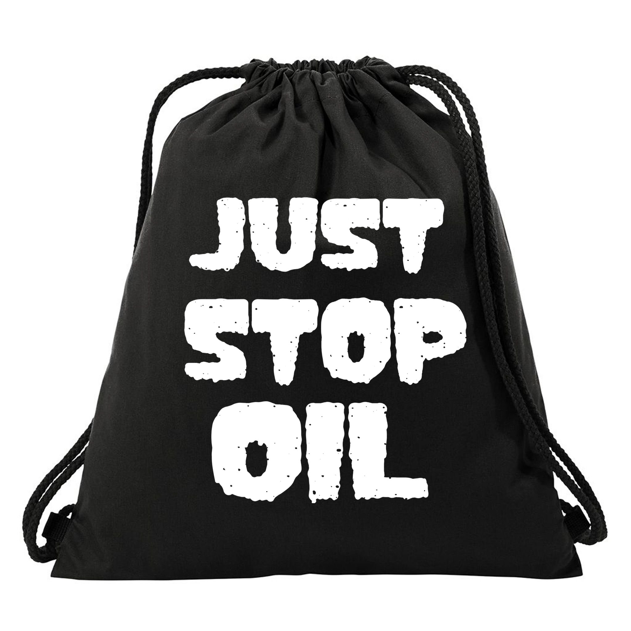 Just Stop Oil Drawstring Bag