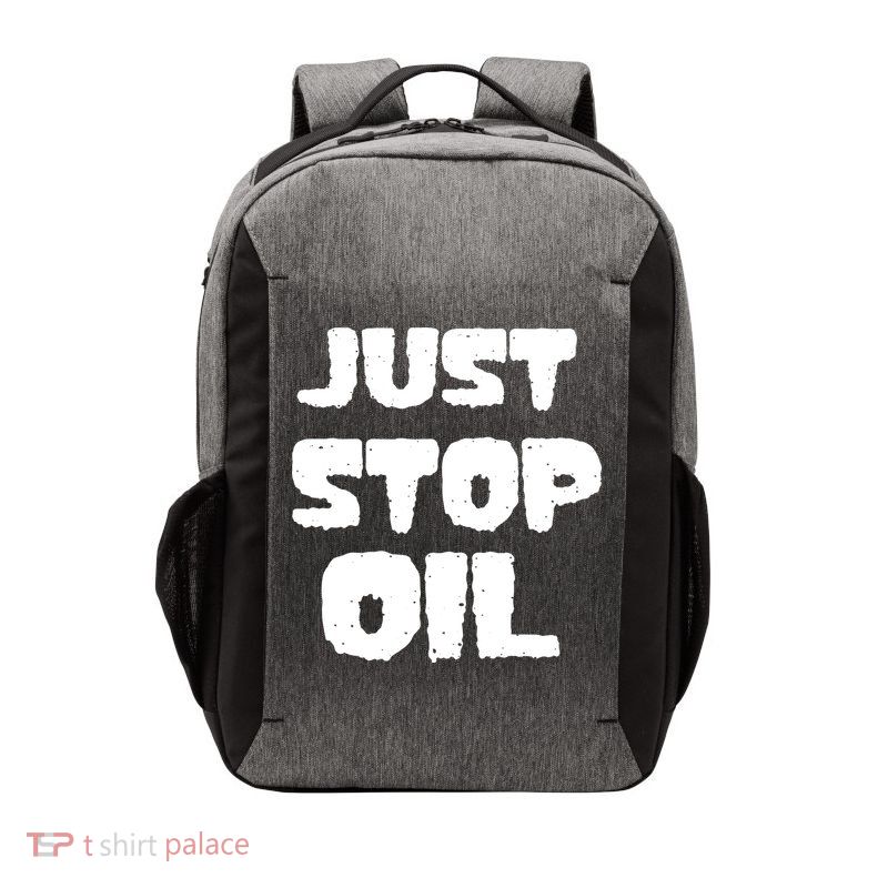 Just Stop Oil Vector Backpack