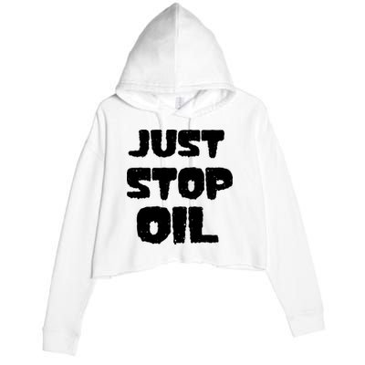 Just Stop Oil Crop Fleece Hoodie