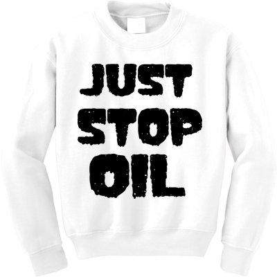 Just Stop Oil Kids Sweatshirt