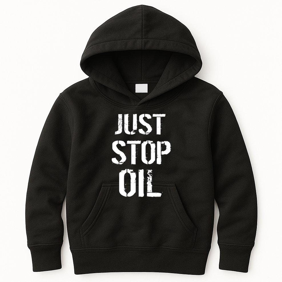 Just Stop Oil Climate Crisis Kids Hoodie
