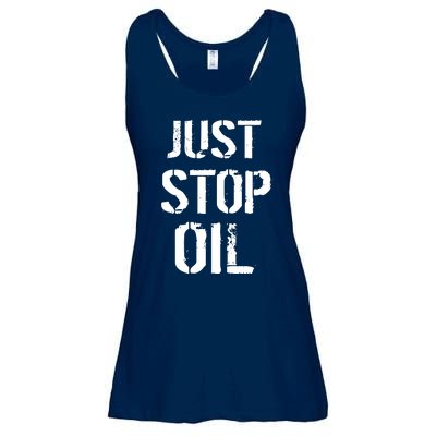 Just Stop Oil Climate Crisis Ladies Essential Flowy Tank