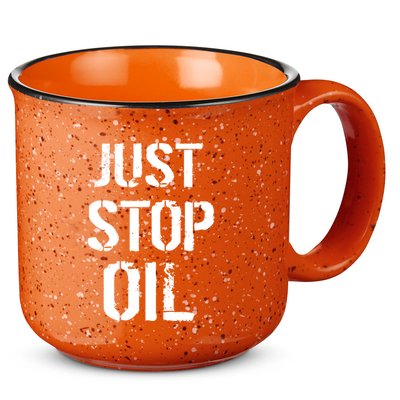 Just Stop Oil Climate Crisis 15oz Campfire Ceramic Mug