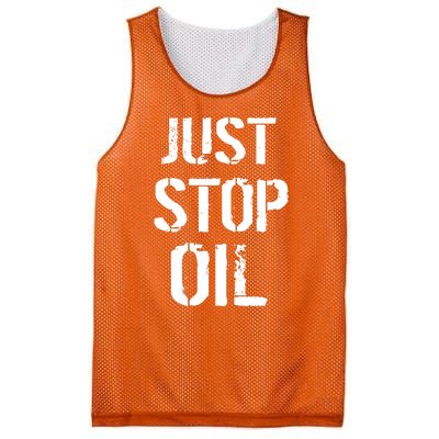 Just Stop Oil Climate Crisis Mesh Reversible Basketball Jersey Tank