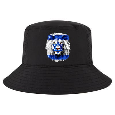 Jew Star Of David Lion Head Patriotic Jewish Flag  Cool Comfort Performance Bucket Hat