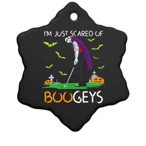 Just Scared Of Bogeys Vampire Golf Halloween Ceramic Star Ornament