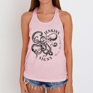 Jenkins Signs Octopus Premium Women's Knotted Racerback Tank