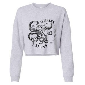 Jenkins Signs Octopus Premium Cropped Pullover Crew