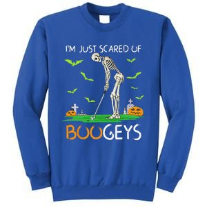 Just Scared Of Bogeys Skeleton Golf Halloween Sweatshirt