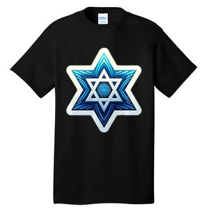 Jewish Star Of David Israel Religious Torah Hebrew Faith Tall T-Shirt