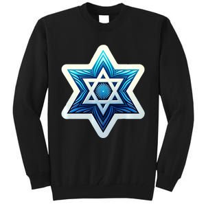 Jewish Star Of David Israel Religious Torah Hebrew Faith Tall Sweatshirt