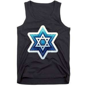 Jewish Star Of David Israel Religious Torah Hebrew Faith Tank Top