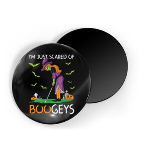 Just Scared Of Bogeys Witch Golf Halloween Magnet