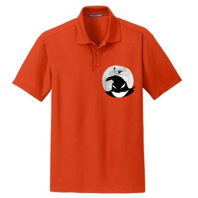 Jack Skellington Oogie Boogie Moon Dry Zone Grid Polo